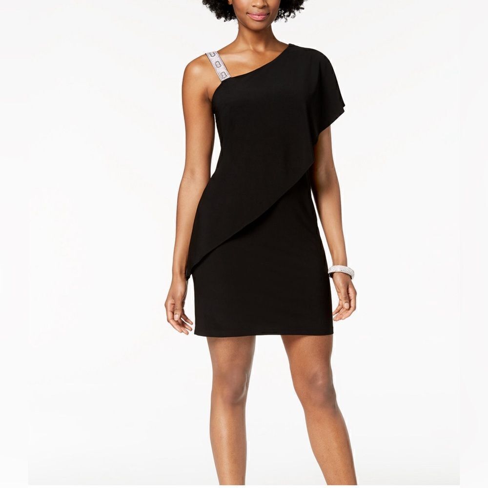 MSK One shoulder draped dress - Picture 4 of 10